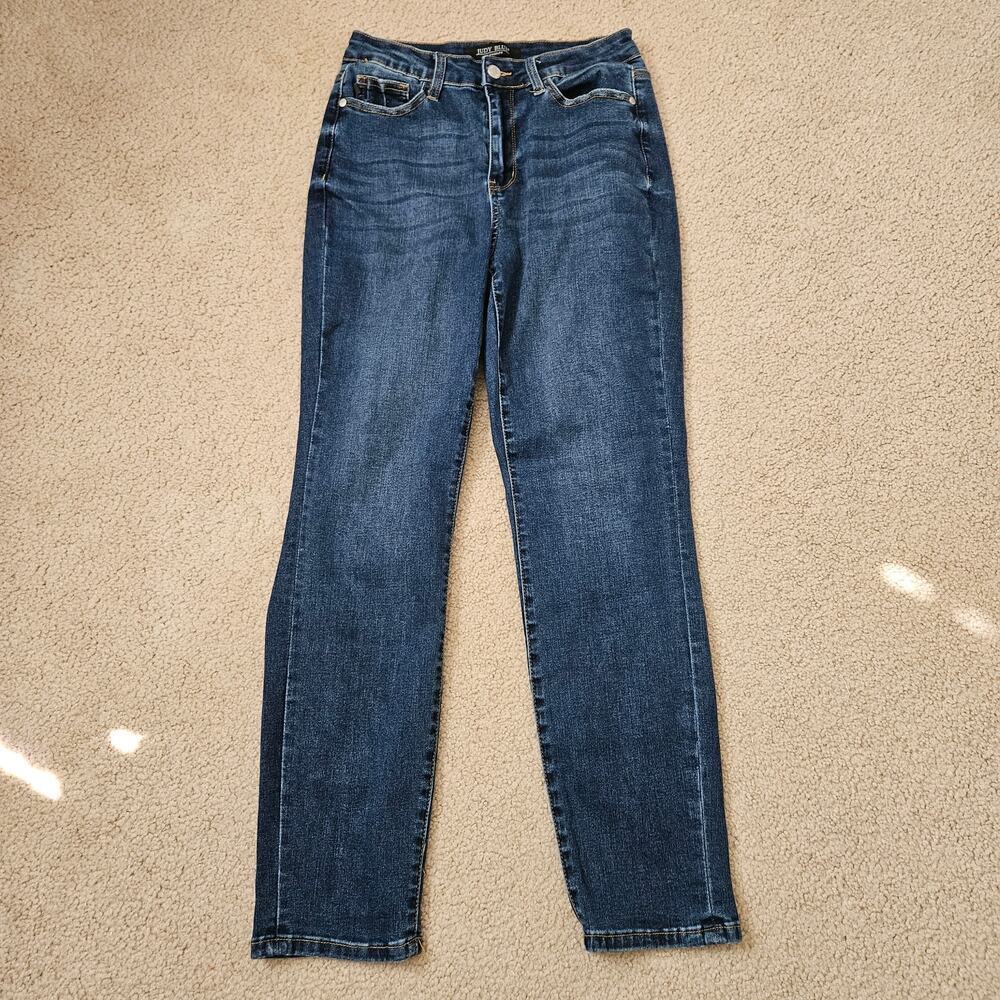 Judy Blue Dark Wash High Rise Cool Denim Boyfriend Jean 5/27